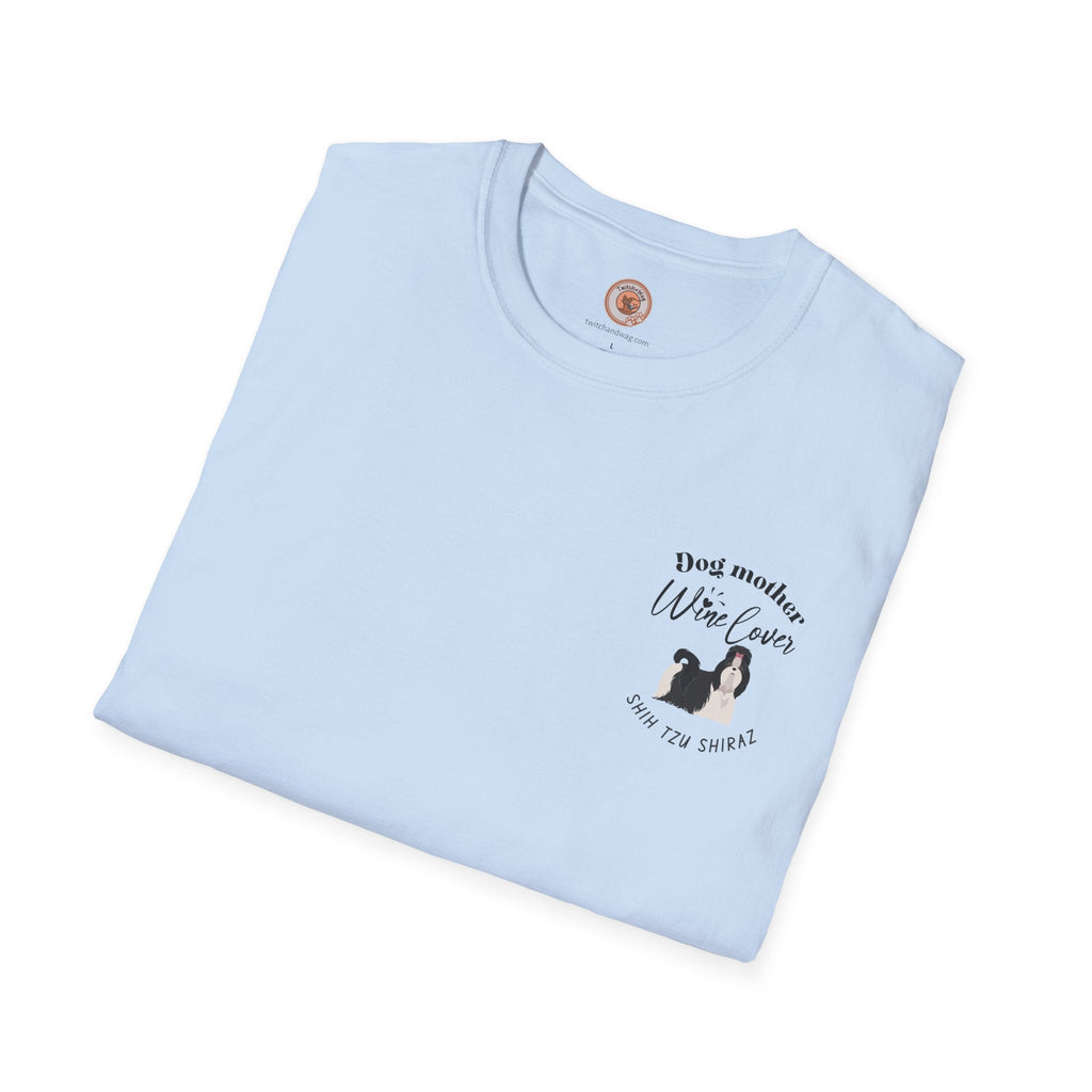 Shih Tzu Shiraz  | Cute Dog Mom Shirt for Wine Enthusiasts