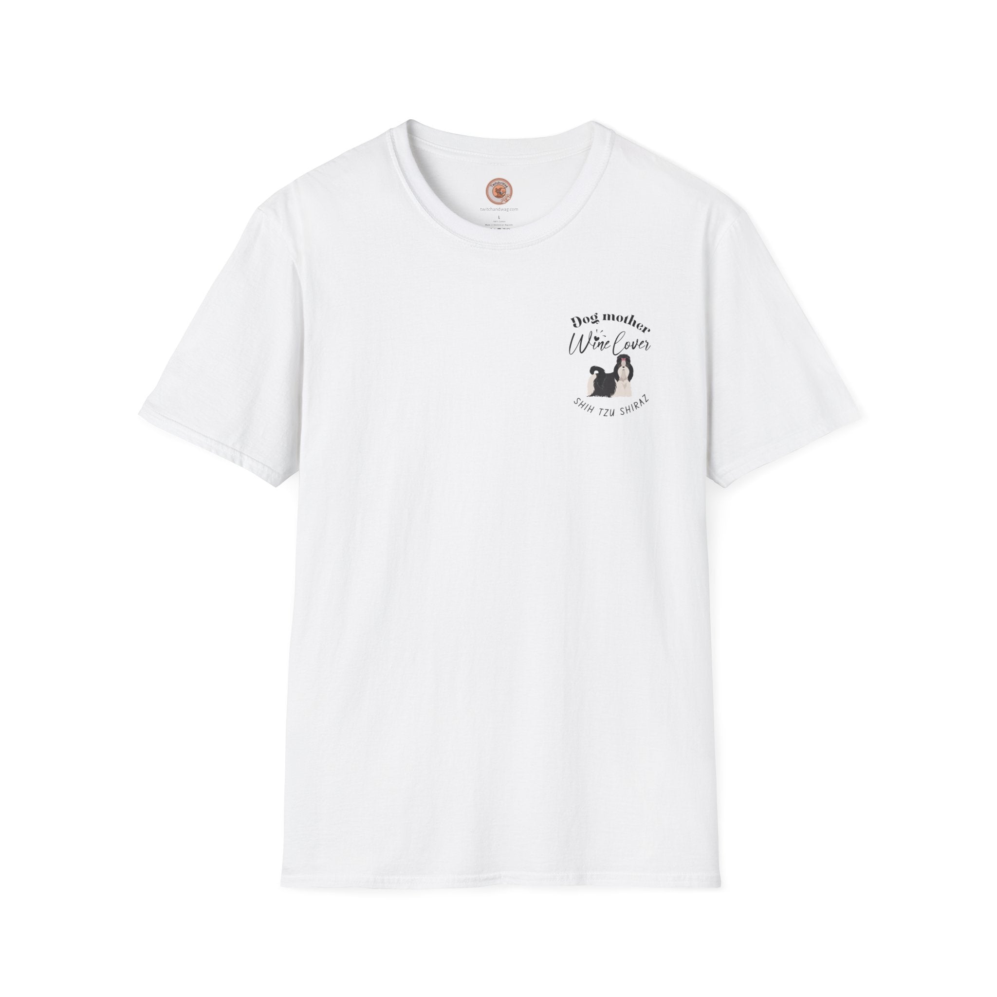 Shih Tzu Shiraz  | Cute Dog Mom Shirt for Wine Enthusiasts