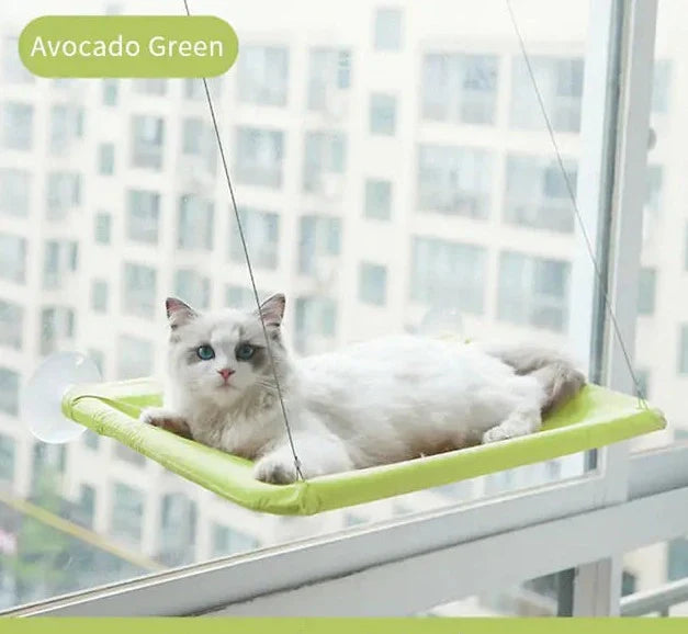 Cozy Retreat for Cats: Suction Cup Hanging Cat Hammock – Purrfection Elevated