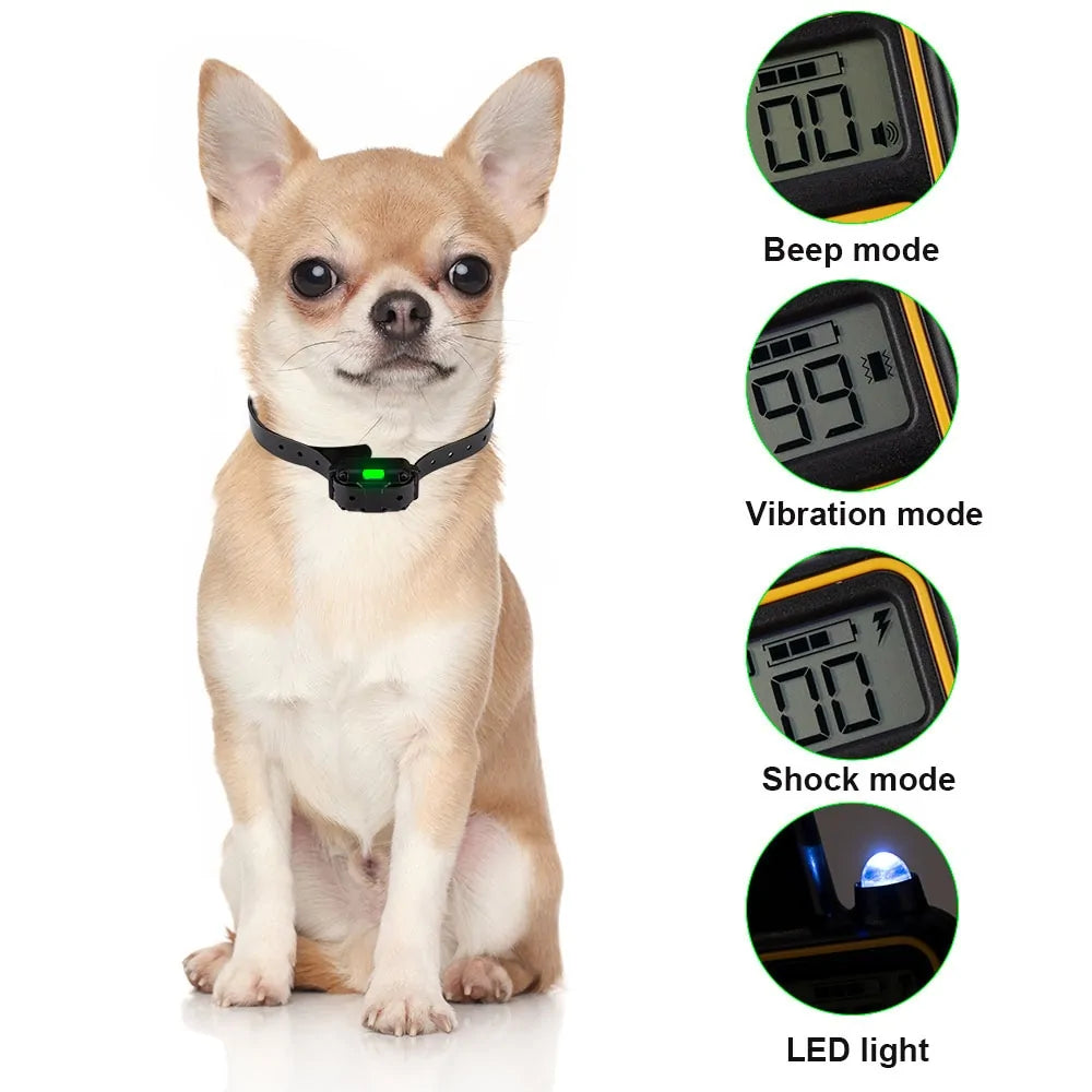 Waterproof Electric Dog Training Collar with Shock, Vibration, and Sound Modes