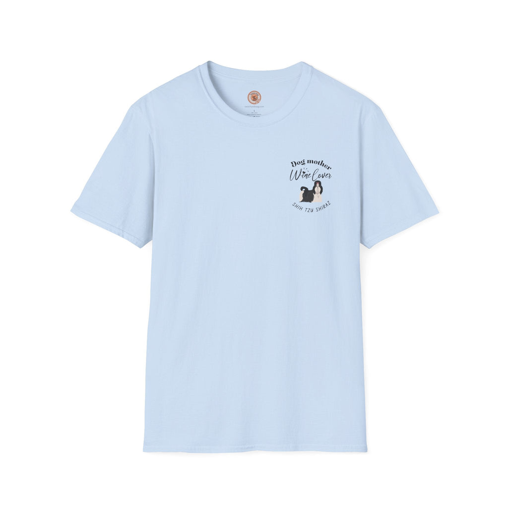 Shih Tzu Shiraz  | Cute Dog Mom Shirt for Wine Enthusiasts