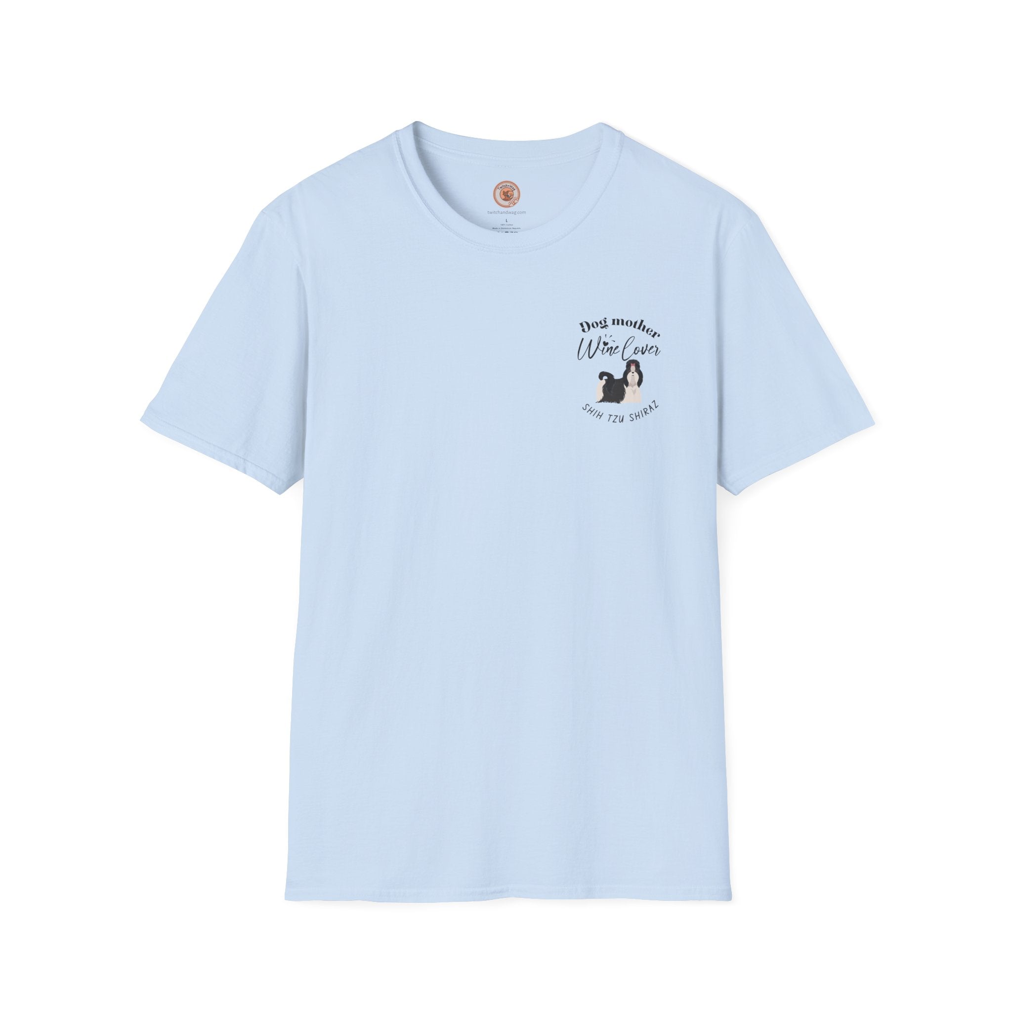 Shih Tzu Shiraz  | Cute Dog Mom Shirt for Wine Enthusiasts