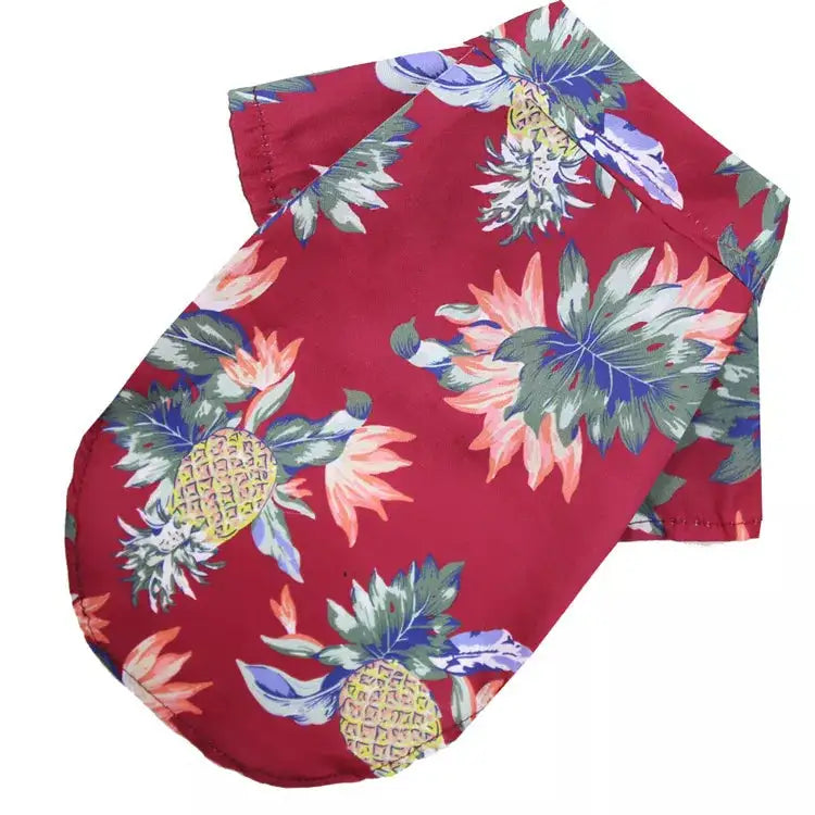 Dog Hawaiian T-Shirt Hawaii Style Summer Dog Clothes