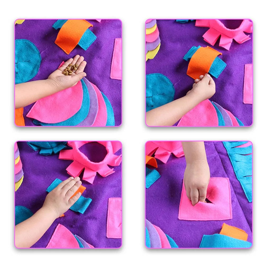 Snuffle Mat Pet Feeding Mat, Durable Interactive Dog & Cat Puzzle Toys