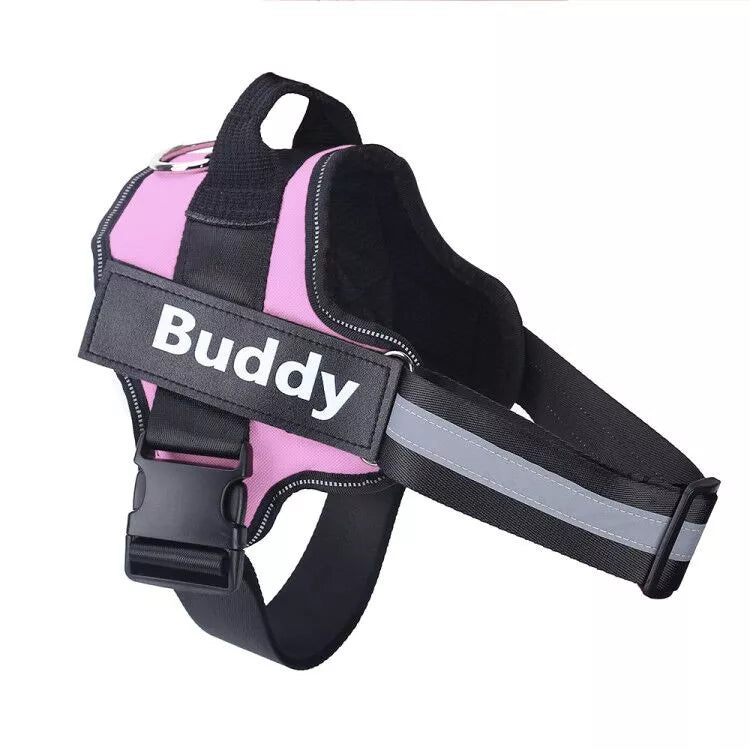 Personalized Reflective Dog Harness (no-pull)