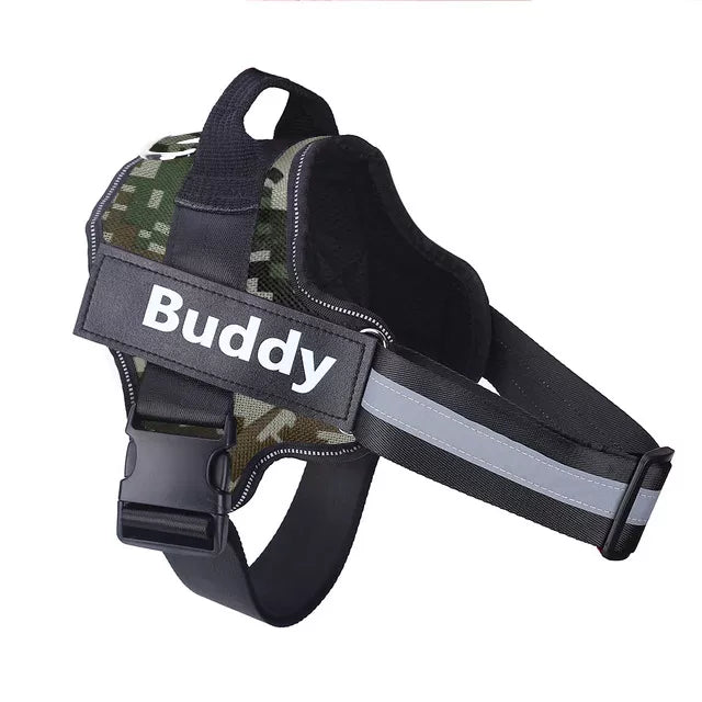 Personalized Reflective Dog Harness (no-pull)