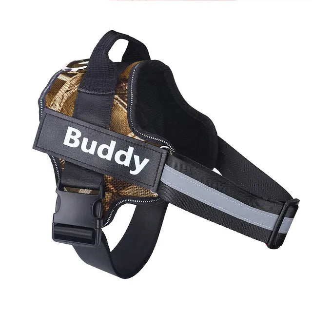 Personalized Reflective Dog Harness (no-pull)