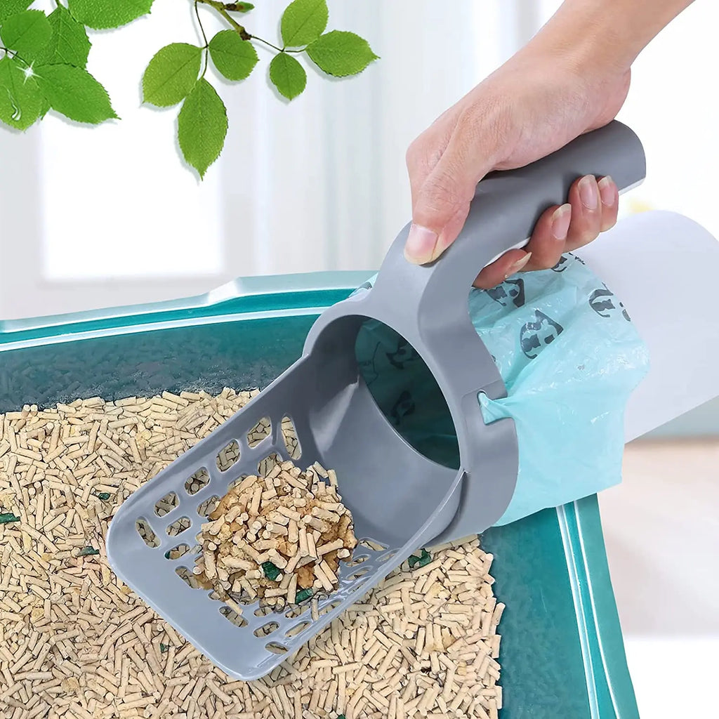 Cat Litter Scoop with Bag Holder