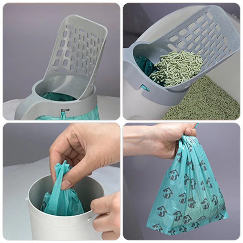 Cat Litter Scoop with Bag Holder