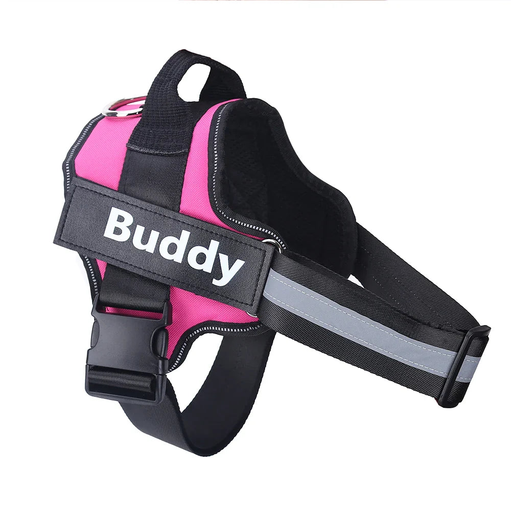 Personalized Reflective Dog Harness (no-pull)