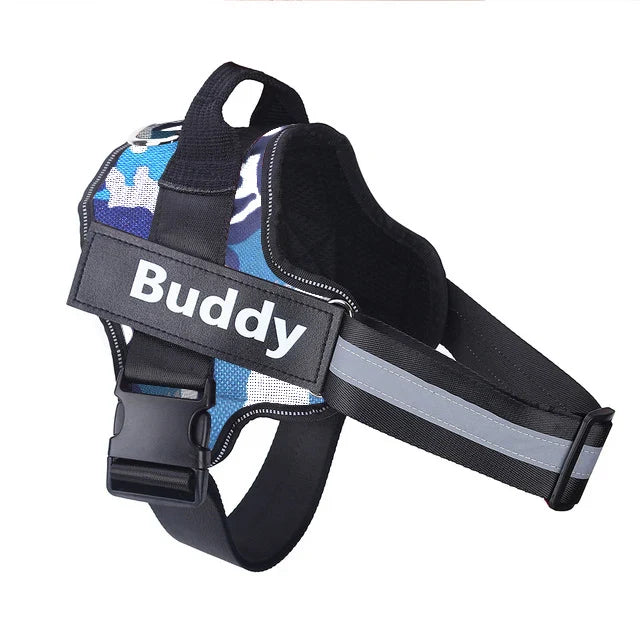 Personalized Reflective Dog Harness (no-pull)
