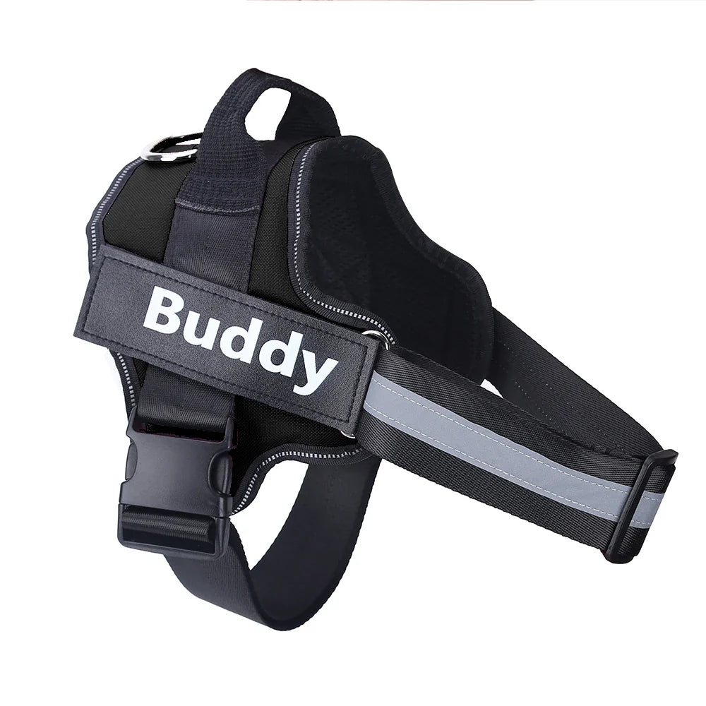 Personalized Reflective Dog Harness (no-pull)