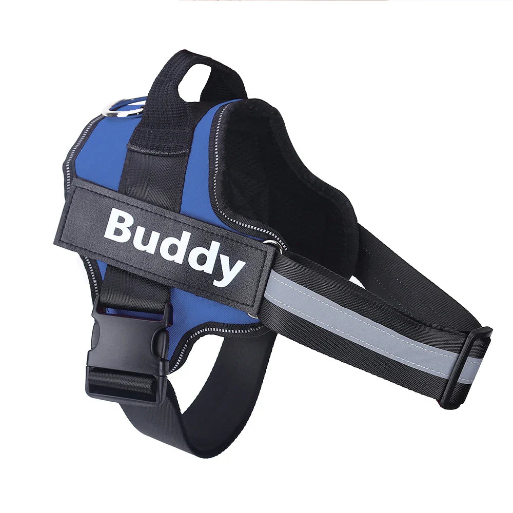 Personalized Reflective Dog Harness (no-pull)