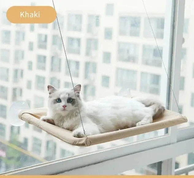 Cozy Retreat for Cats: Suction Cup Hanging Cat Hammock – Purrfection Elevated