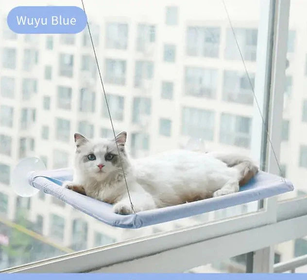 Cozy Retreat for Cats: Suction Cup Hanging Cat Hammock – Purrfection Elevated