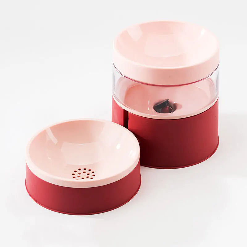 Spill-Proof Pet Drinking Water & Feeding Bowl - Keep Your Floors Clean and Your Pets Happy!
