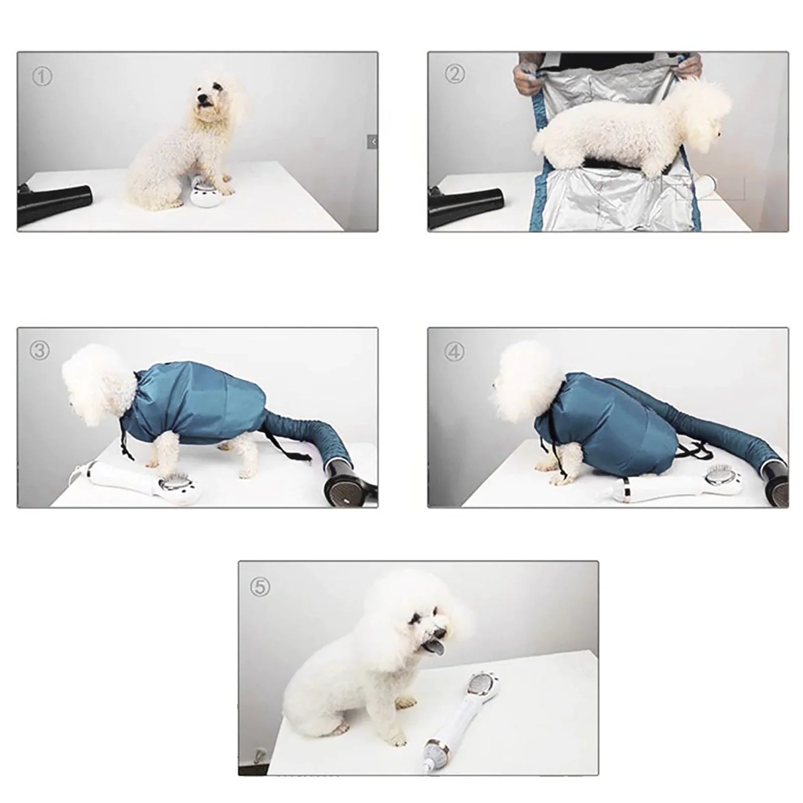 Painless Pet Hair Dryer Coat