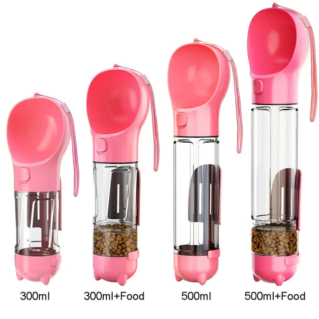On-the-Go Multifunction Pet Water and Food Bottle