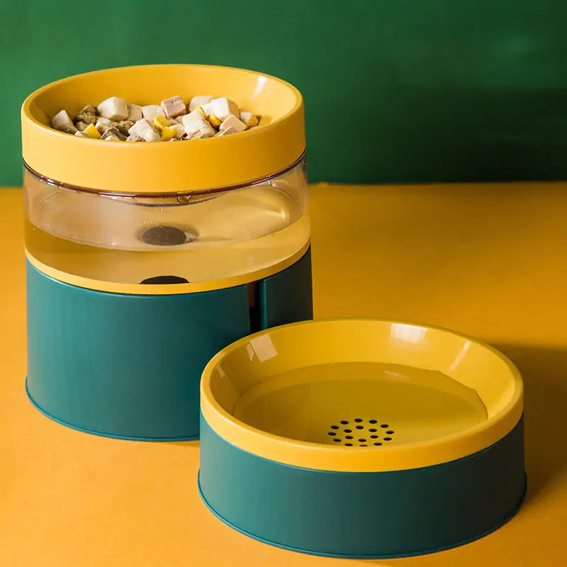 Spill-Proof Pet Drinking Water & Feeding Bowl - Keep Your Floors Clean and Your Pets Happy!