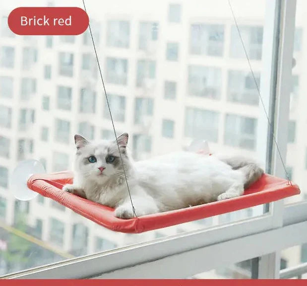Cozy Retreat for Cats: Suction Cup Hanging Cat Hammock – Purrfection Elevated