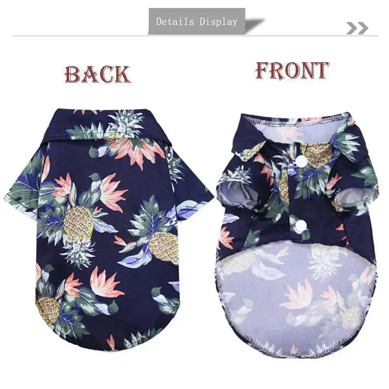 Dog Hawaiian T-Shirt Hawaii Style Summer Dog Clothes
