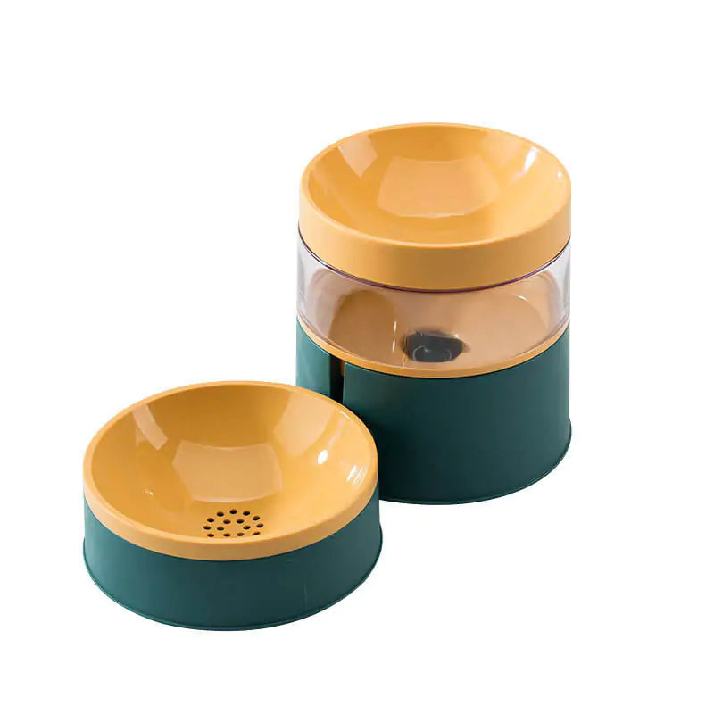 Spill-Proof Pet Drinking Water & Feeding Bowl - Keep Your Floors Clean and Your Pets Happy!